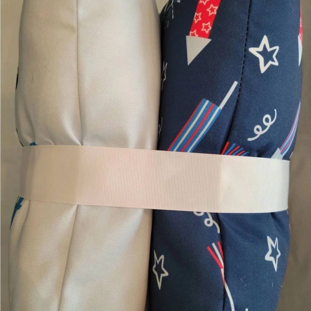 Target Sun Squad Blue, Red and Navy 'fireflies & fireworks' Decorative Pillow